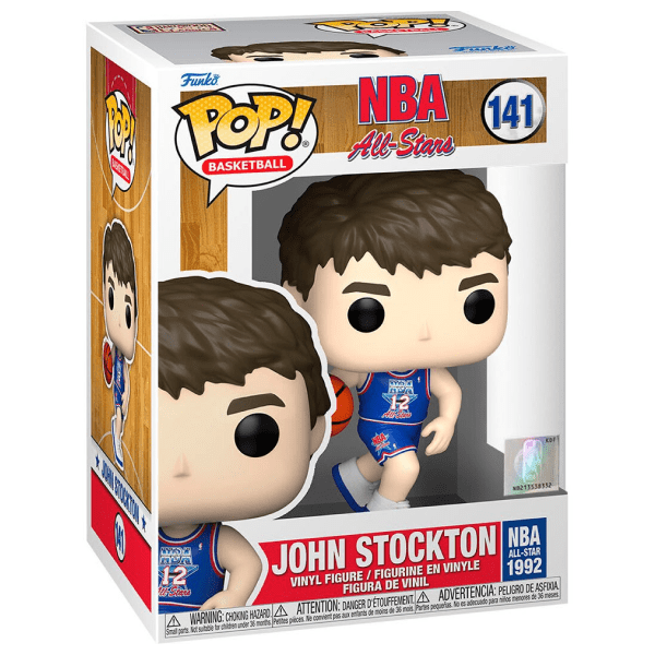 Funko POP! NBA: Legends - John Stockton, Blue All Star Uni 1992