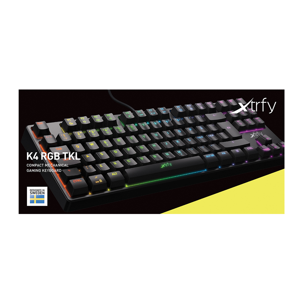 Xtrfy K4 TKL RGB, BLACK, US