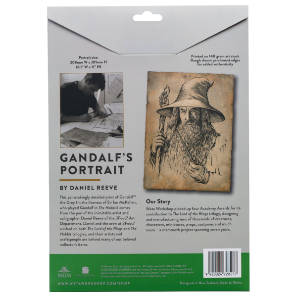 Weta Workshop The Lord of the Rings - Portrait of Gandalf The Grey Statue Art Print