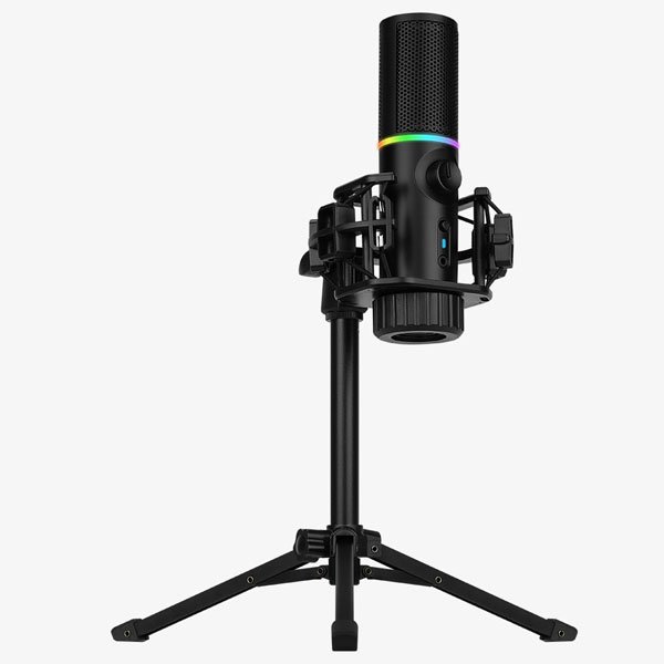 Streamplify RGB Microphone With Tripod, Black