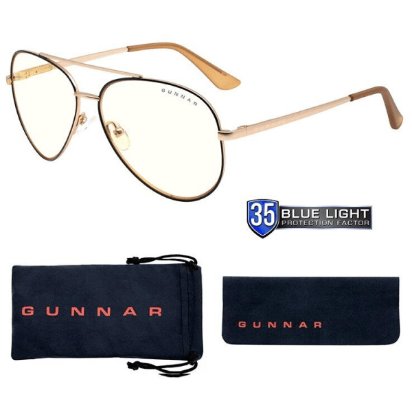 GUNNAR Maverick Gold, Clear Glas