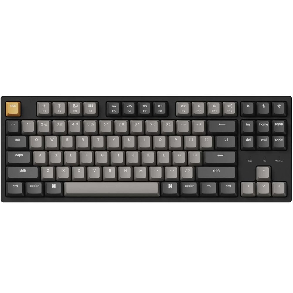 Keychron C1 Pro, TKL, Gateron G Pro Red Switch (Hot-Swappable), Black, US