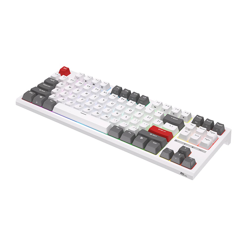 ROYAL KLUDGE RKR87 White, Red Switch, US