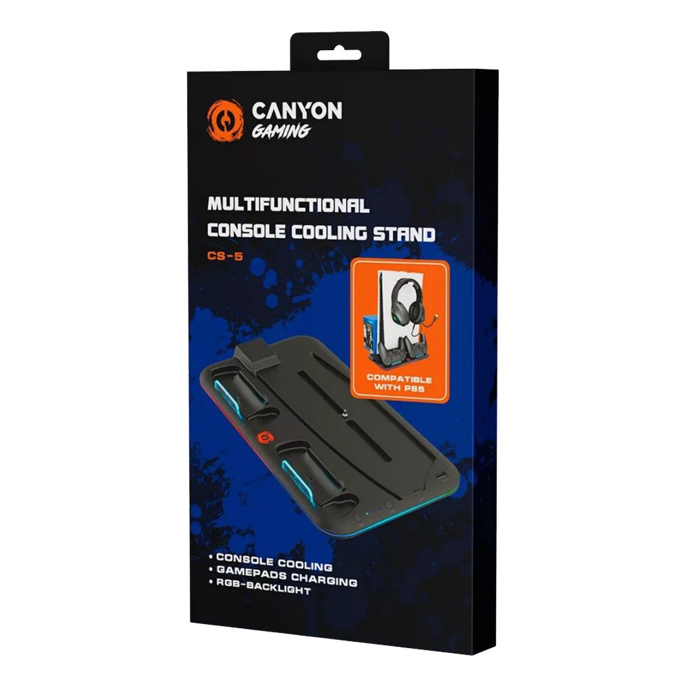 Canyon PS5 Charger Stand, Black