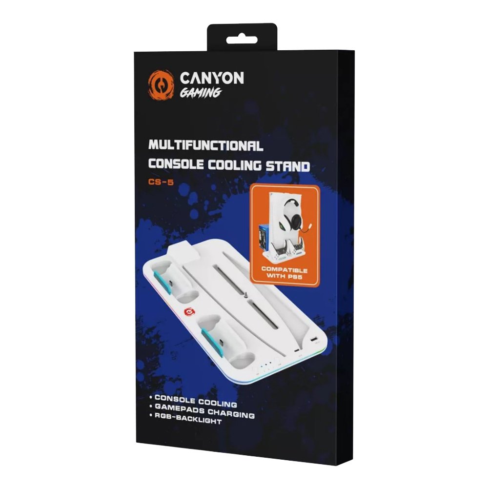 Canyon PS5 Charger Stand, White