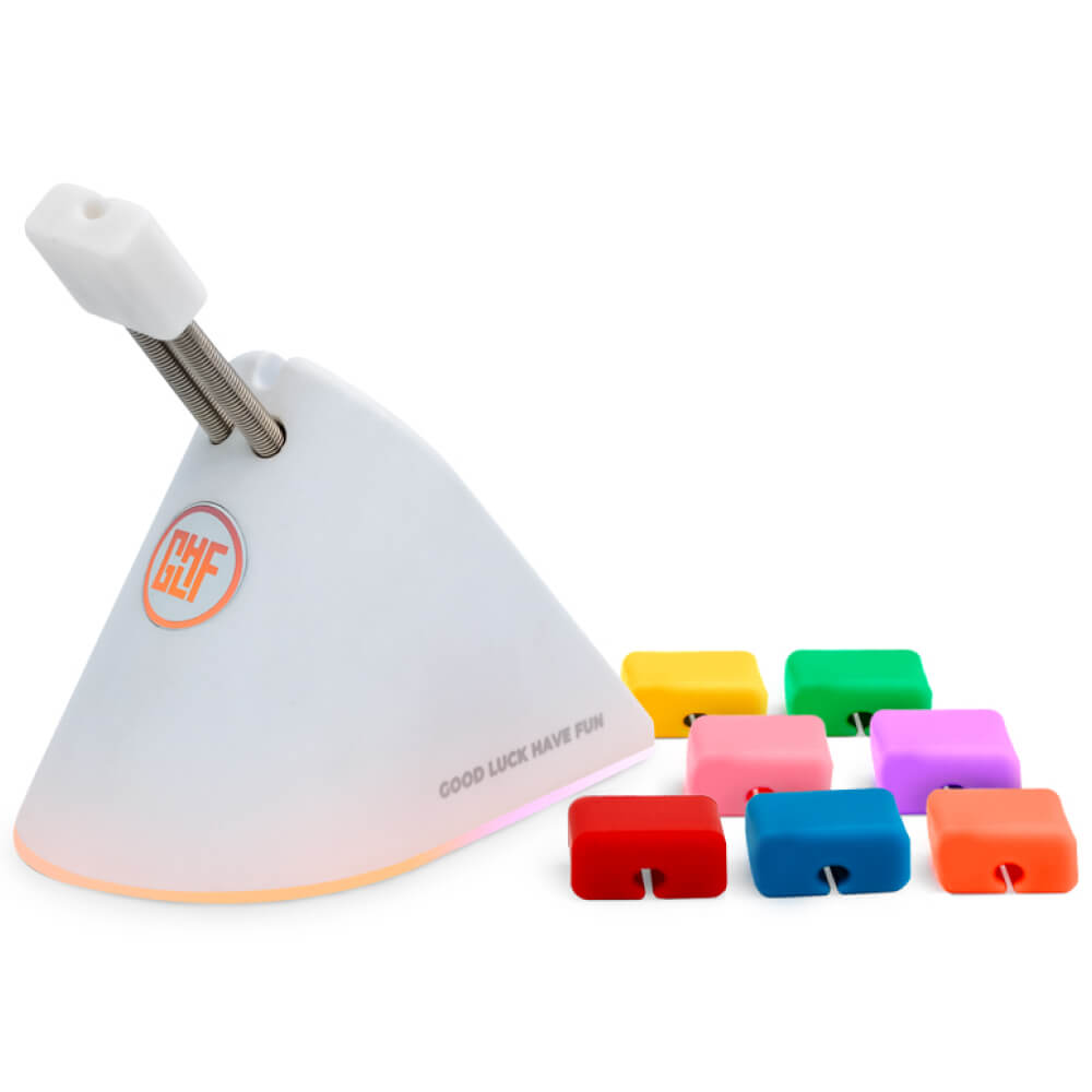 GLHF - Citadel Mouse Bungee Colorful, 8 clips, White, RGB