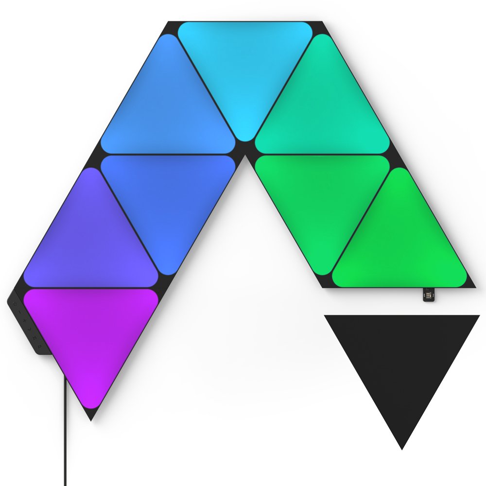 Nanoleaf Shapes Triangles Starter Kit, Black (9 panels)